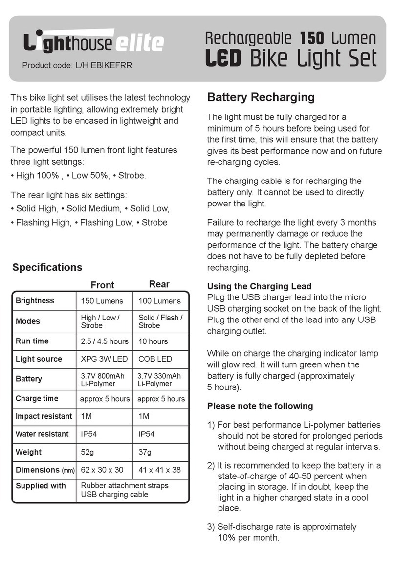 Lighthouse Elite L/HEBIKEFRR instructions