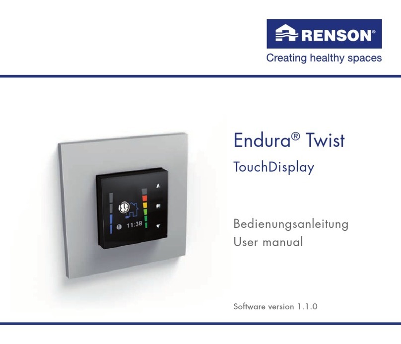 Renson Endura Twist TouchDisplay user manual Renson Endura Twist TouchDisplay user manual