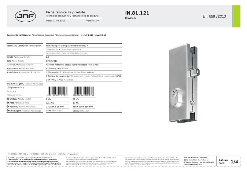JNF Q System IN.81.121 quick start guide