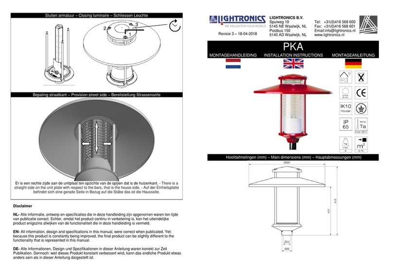Lightronics PKA installation instructions