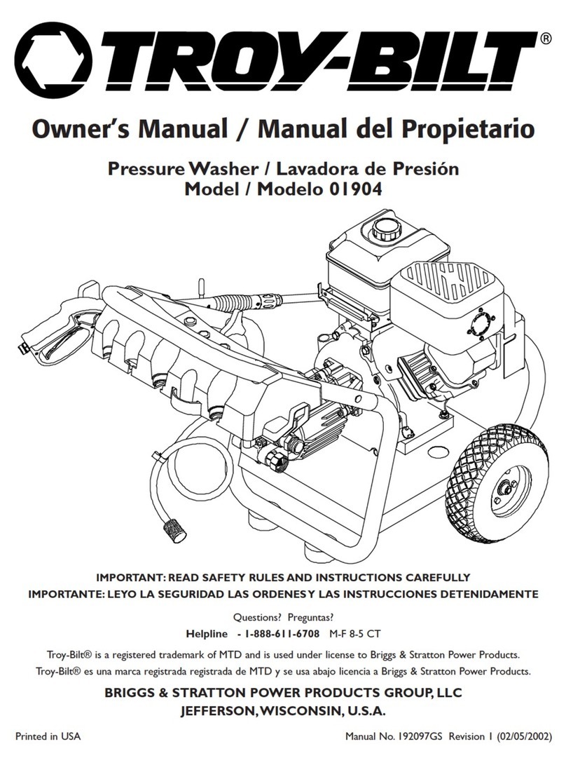 Troy-Bilt 1904 User manual