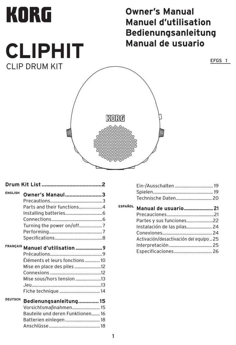 Korg CLIPHIT owner's manual
