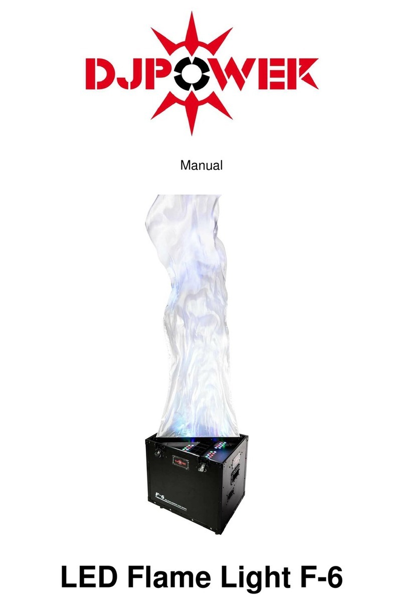 dj power LED Flame Light F-6 User manual
