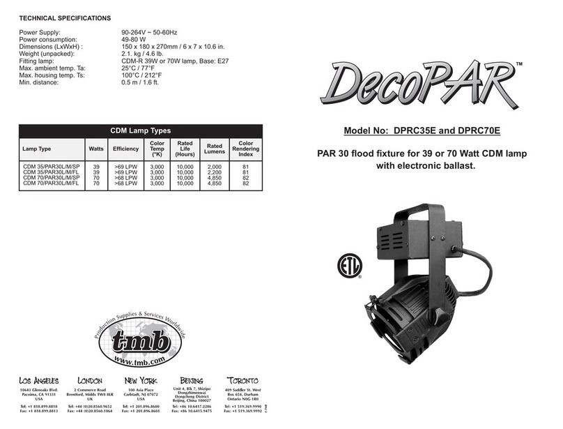 Mark DecoPAR DPRC35E quick start guide
