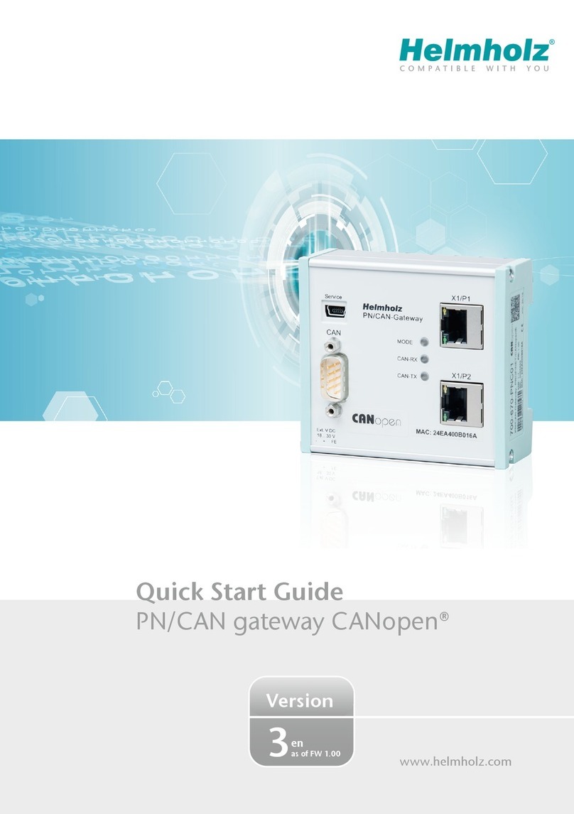 Helmholz PN/CAN gateway quick start guide