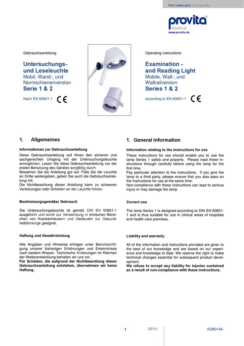 provita 1 Series operating instructions provita 1 Series operating instructions