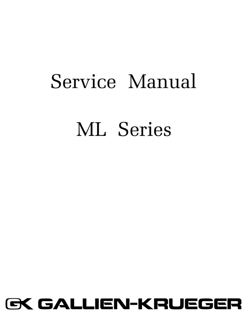 Gallien-Krueger ML Series Service manual