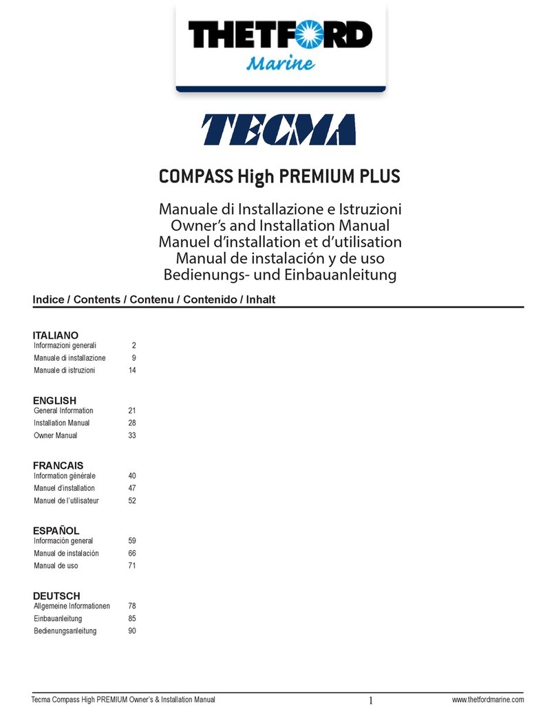 Thetford Tecma Compass High PREMIUM PLUS User manual