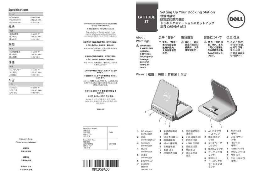 Dell LATITUDE ST K04M User instructions