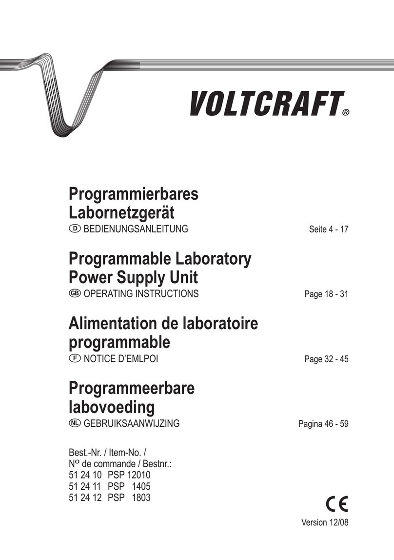 VOLTCRAFT PSP 12010 User manual