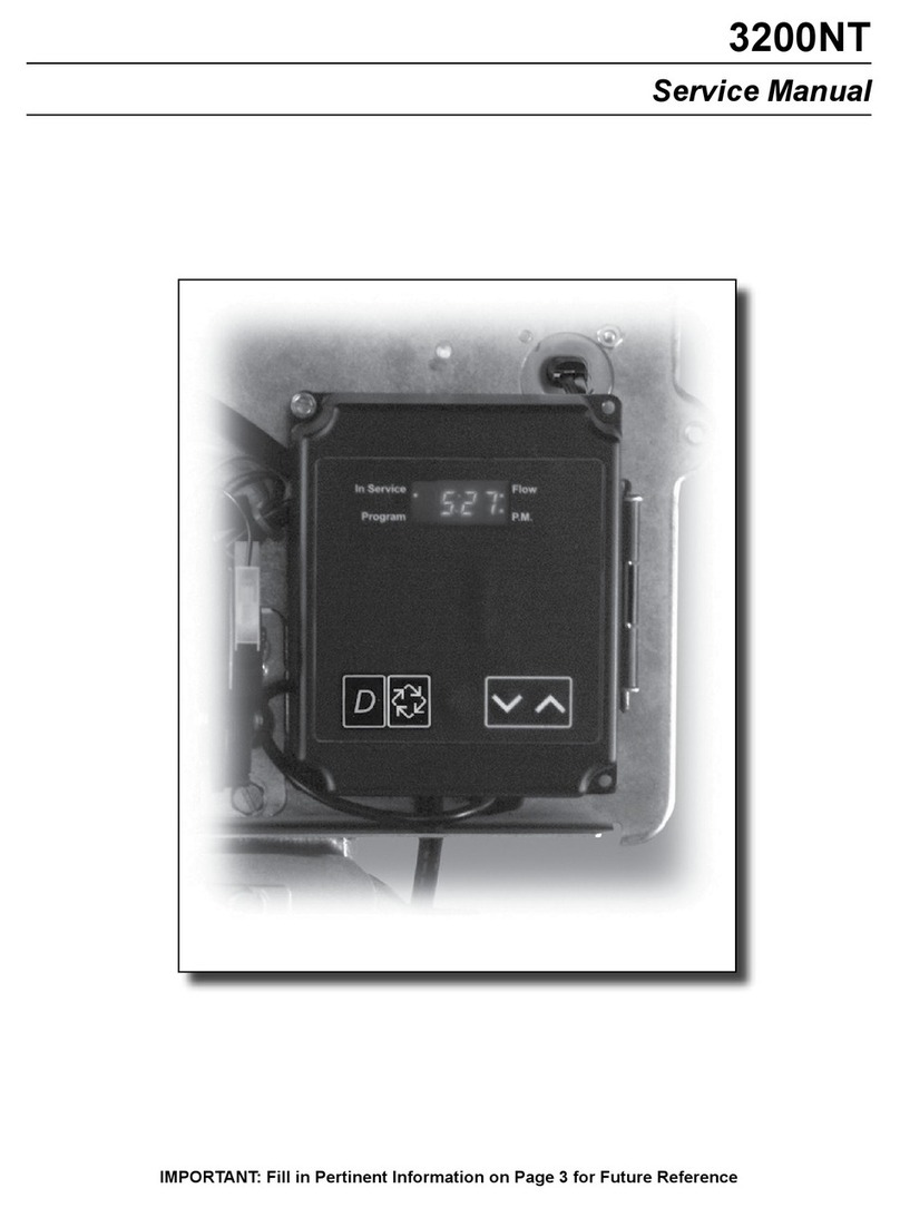 Pentair Fleck 3200NT Service manual