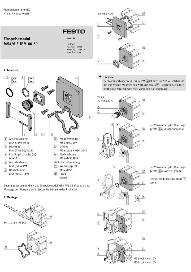 Festo MS4-E-IPM-80-80 User manual