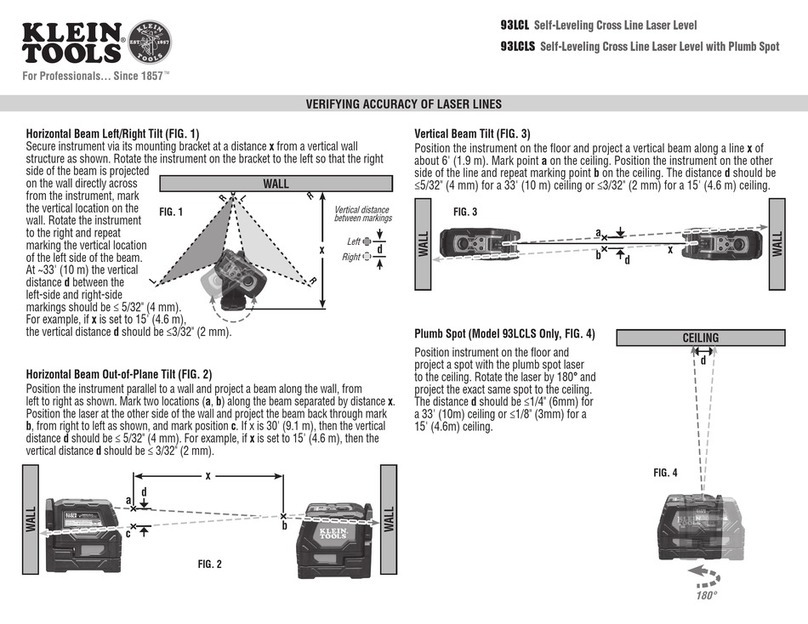 Klein Tools 93LCL User manual Klein Tools 93LCL User manual
