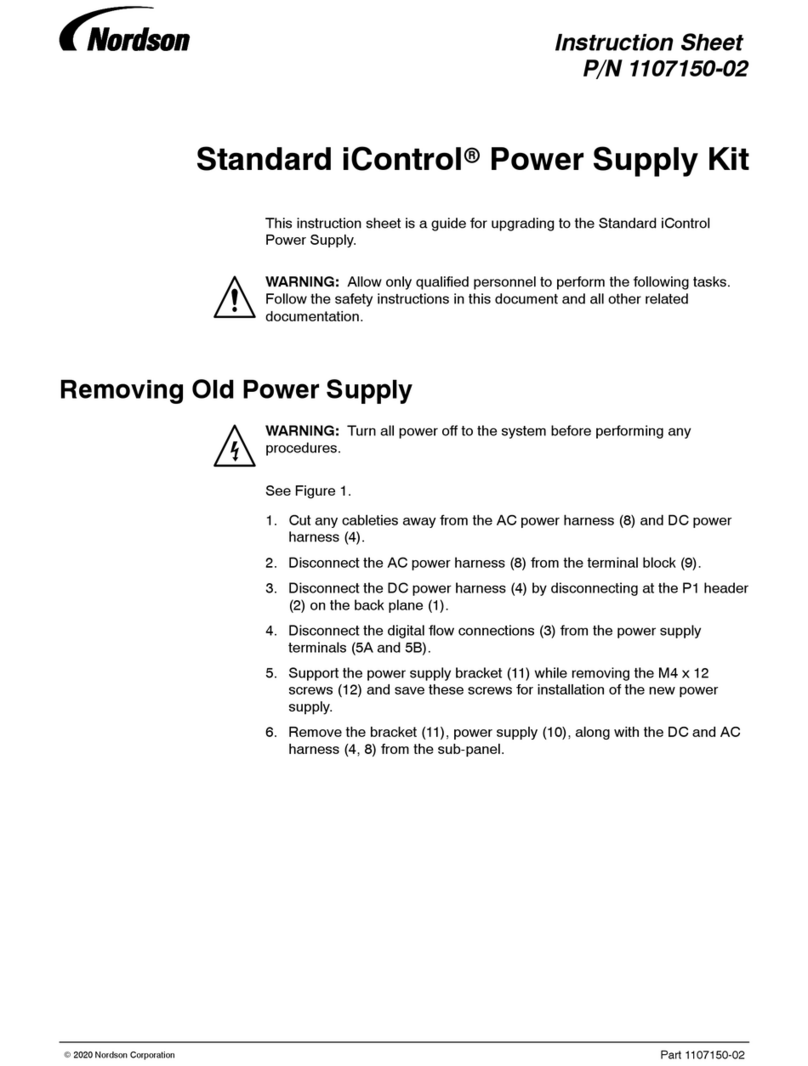 Nordson Standard iControl instruction sheet Nordson Standard iControl instruction sheet