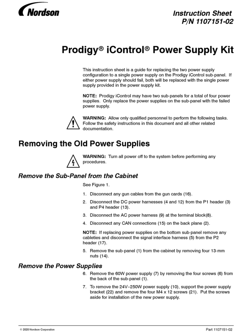Nordson Prodigy iControl instruction sheet