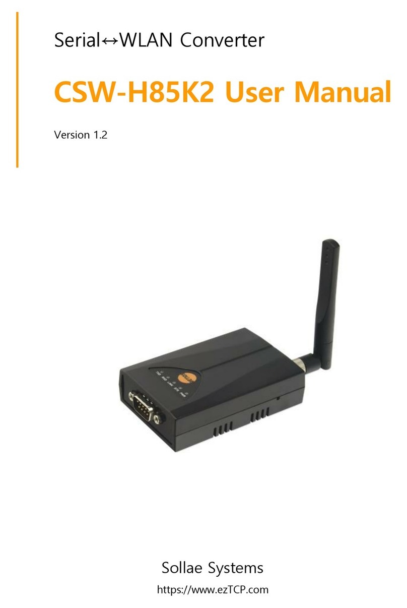 Sollae Systems CSW-H85K2 User manual