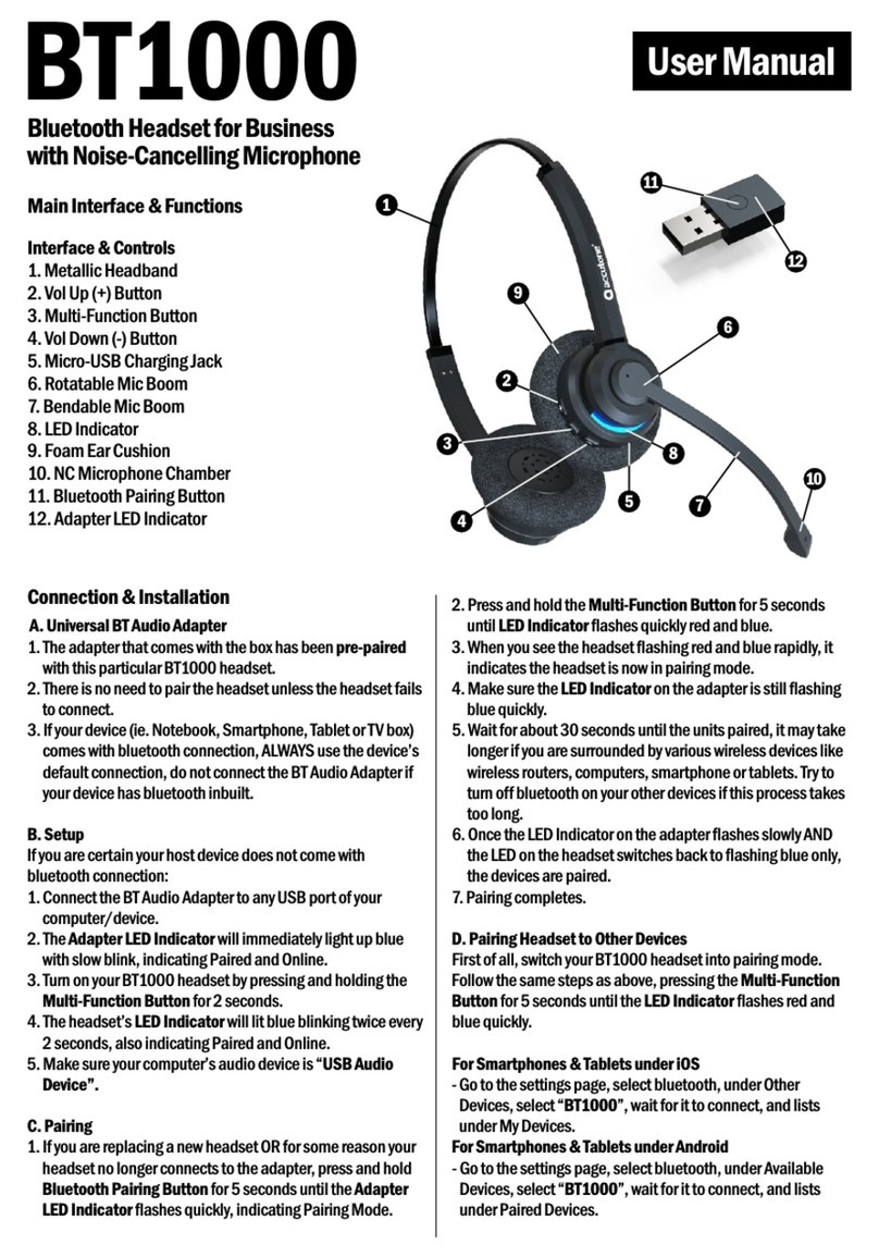 Accutone BT1000 User manual