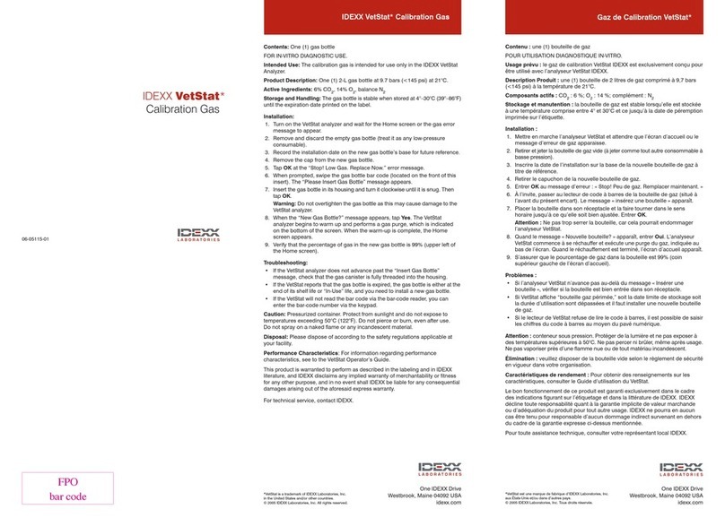 Idexx VetStat User manual