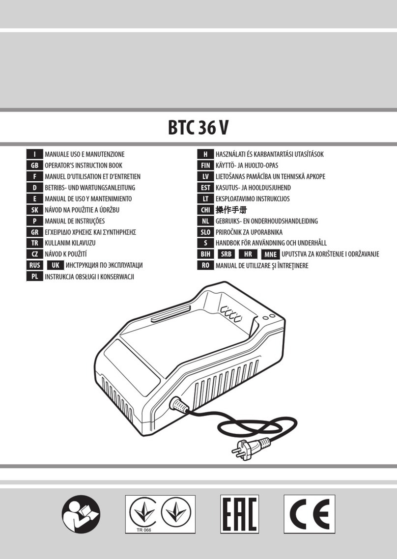 EMAK BTC 36 V Operators instruction book