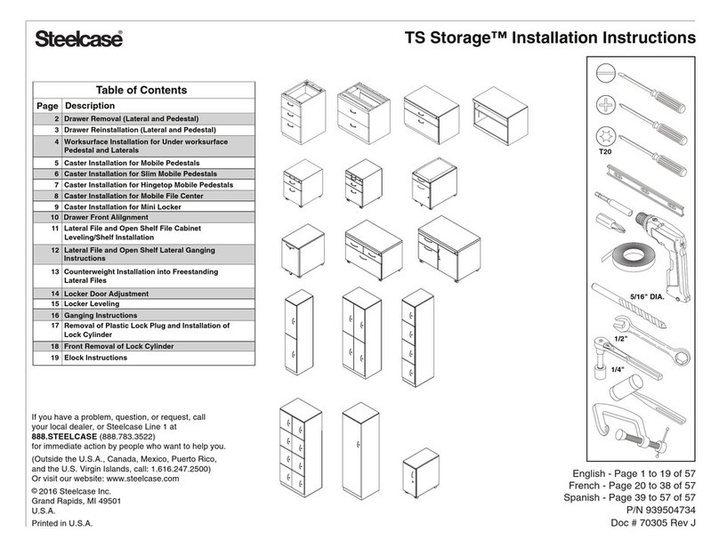 Steelcase TS Storage User manual