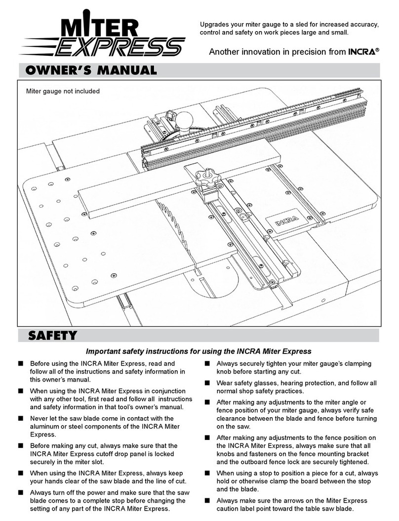 Incra Miter Express owner's manual