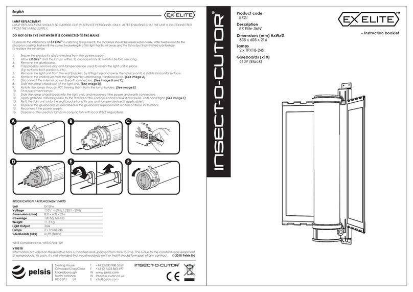 INSECT-O-CUTOR Ex Elite EX21 Instruction booklet