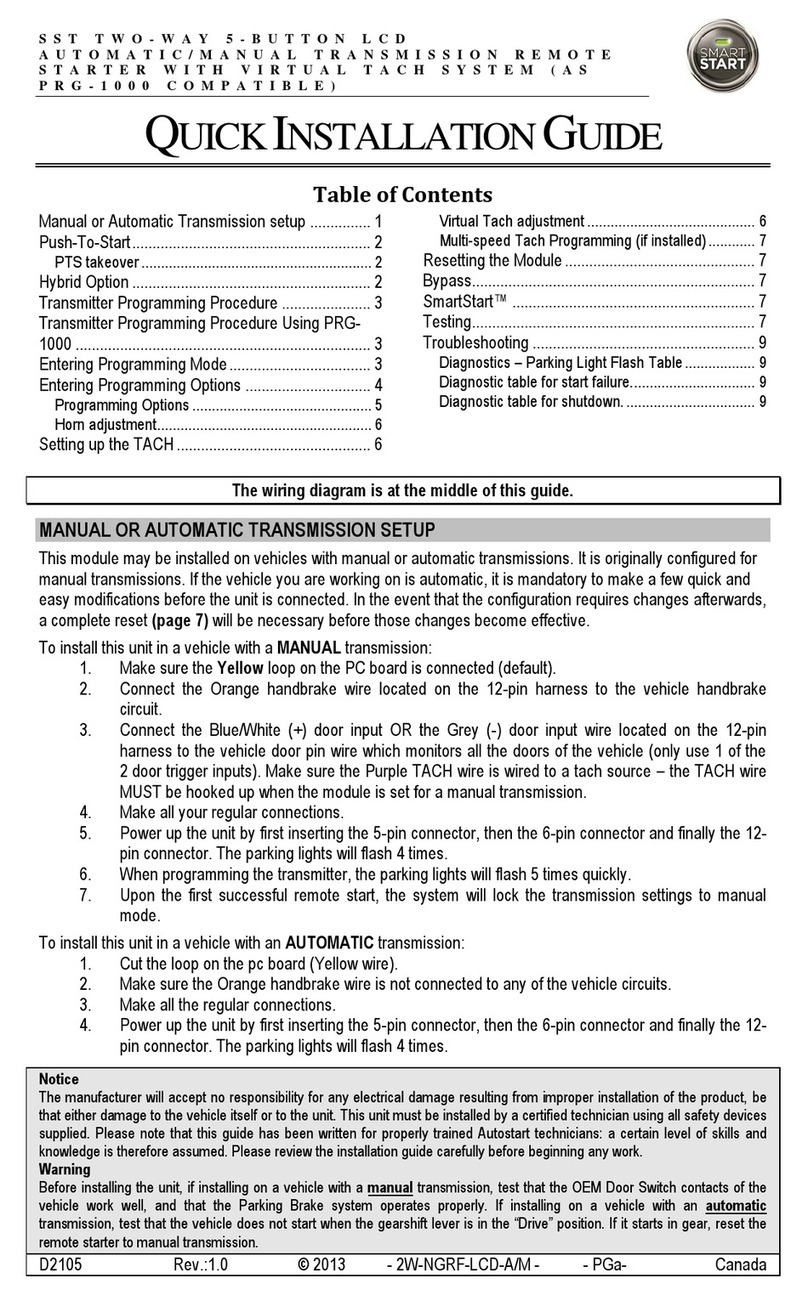 Autostart AS PRG-1000 User manual