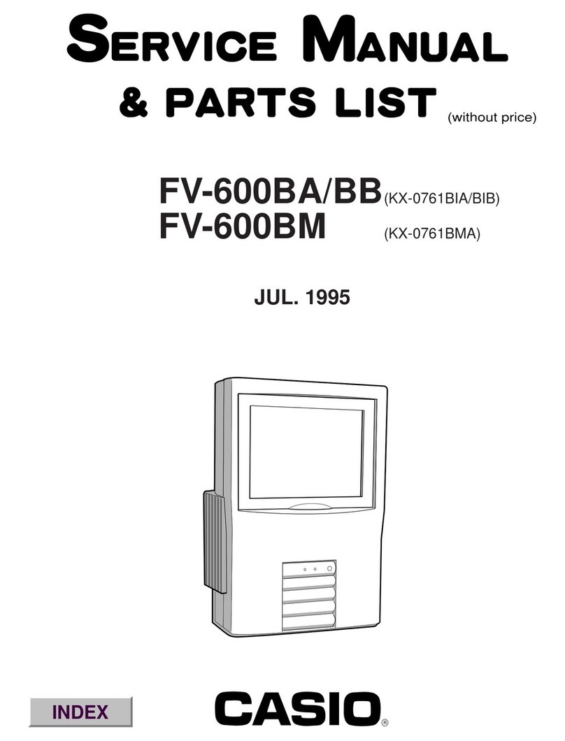 Casio FV-600BA Troubleshooting guide Casio FV-600BA Troubleshooting guide