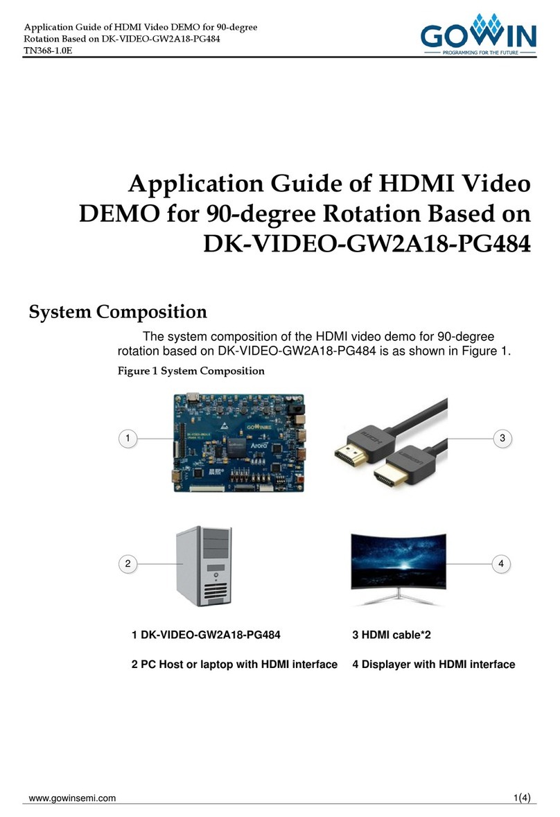 GOWIN DK-VIDEO-GW2A18-PG484 Application guide