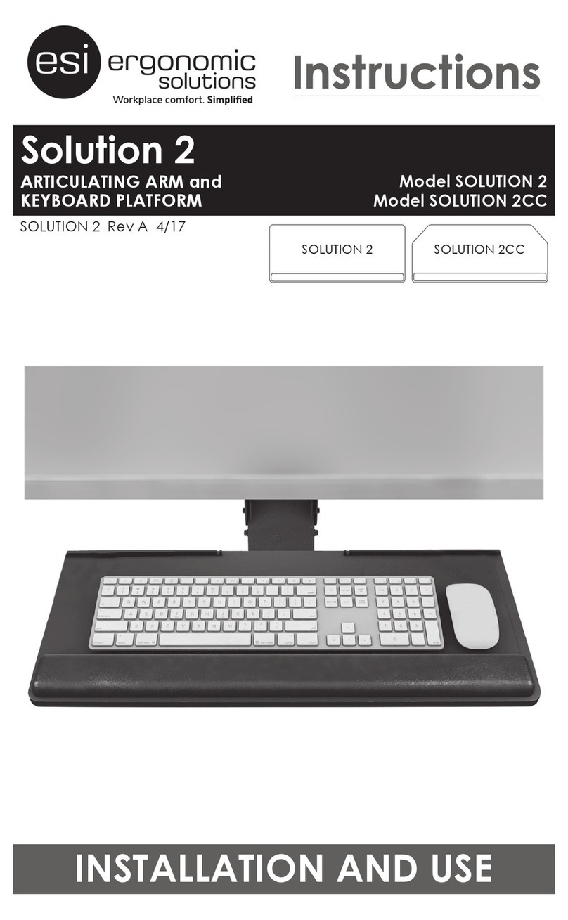 ESI SOLUTION 2 Installation and use