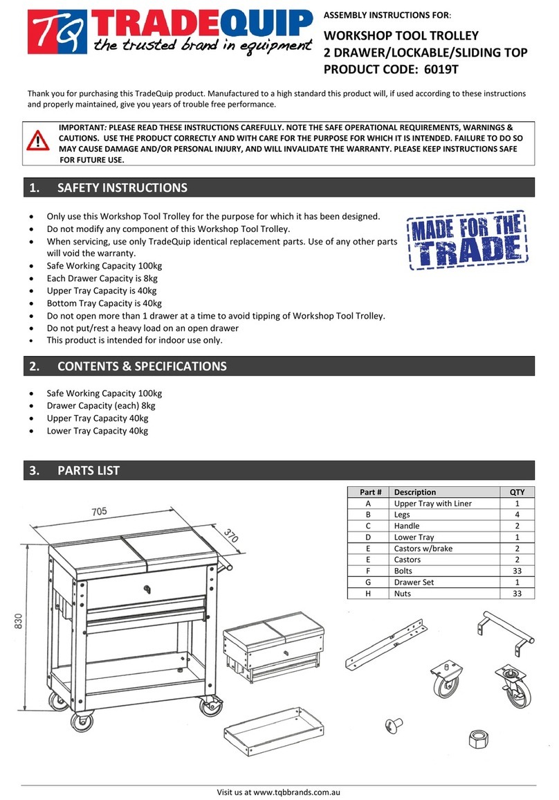 TradeQuip 6019T Assembly instructions