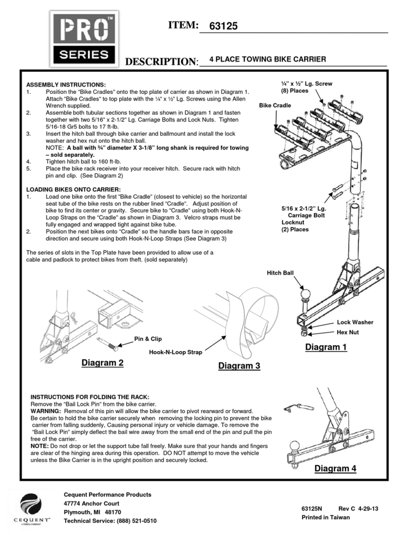 Cequent Performance Products PRO Series User manual
