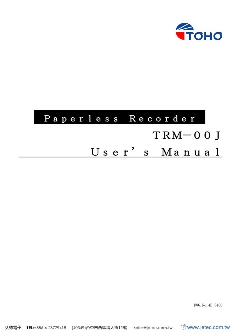 TOHO TRM-00J Operation manual