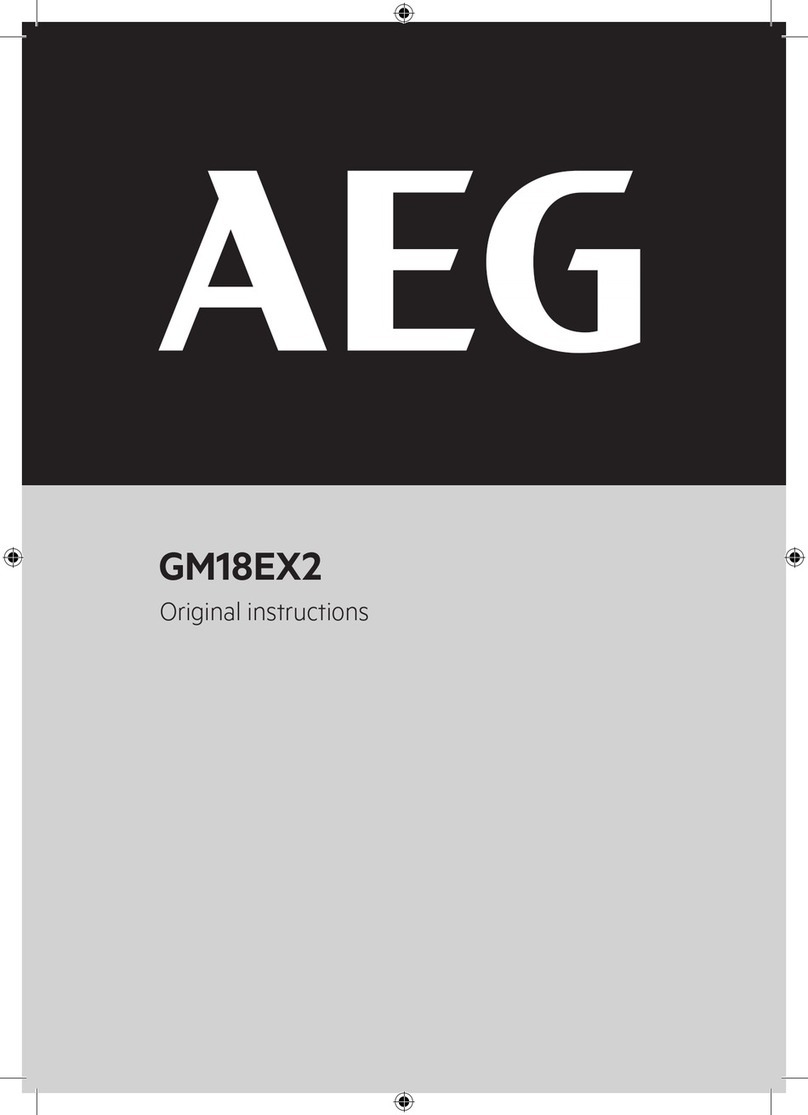 AEG GM18EX2 User manual