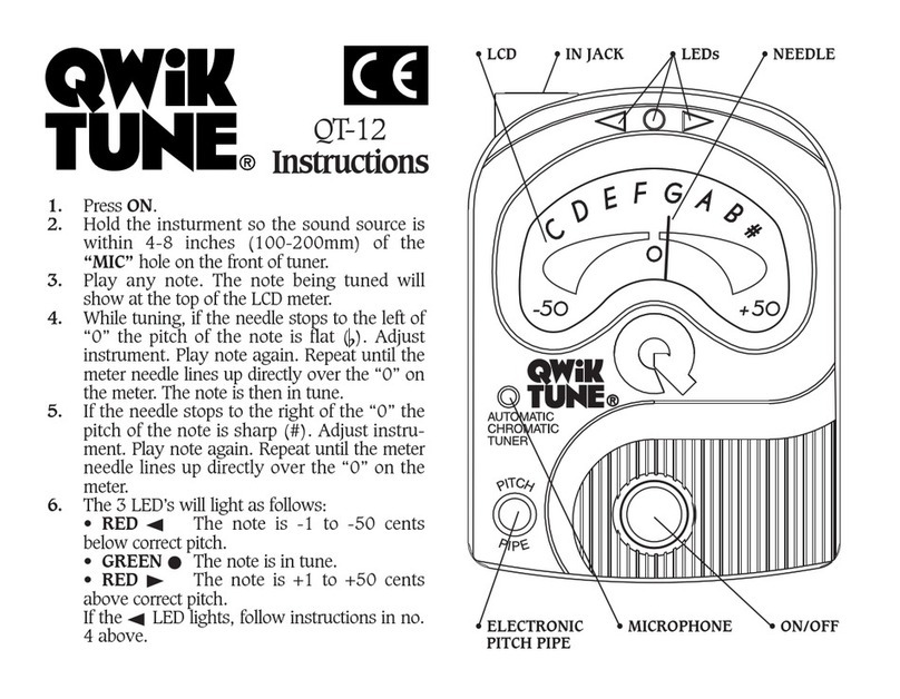 Qwik Tune QT-12 instructions