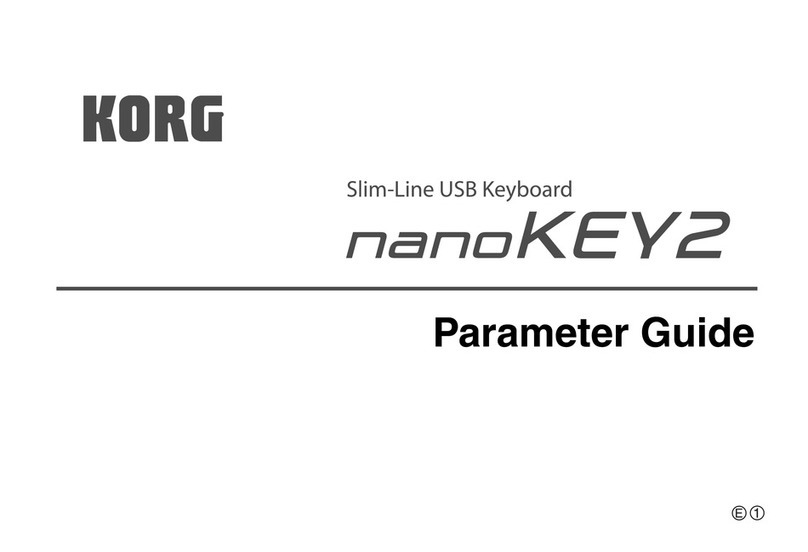 Korg nanoKEY2 Parameter guide