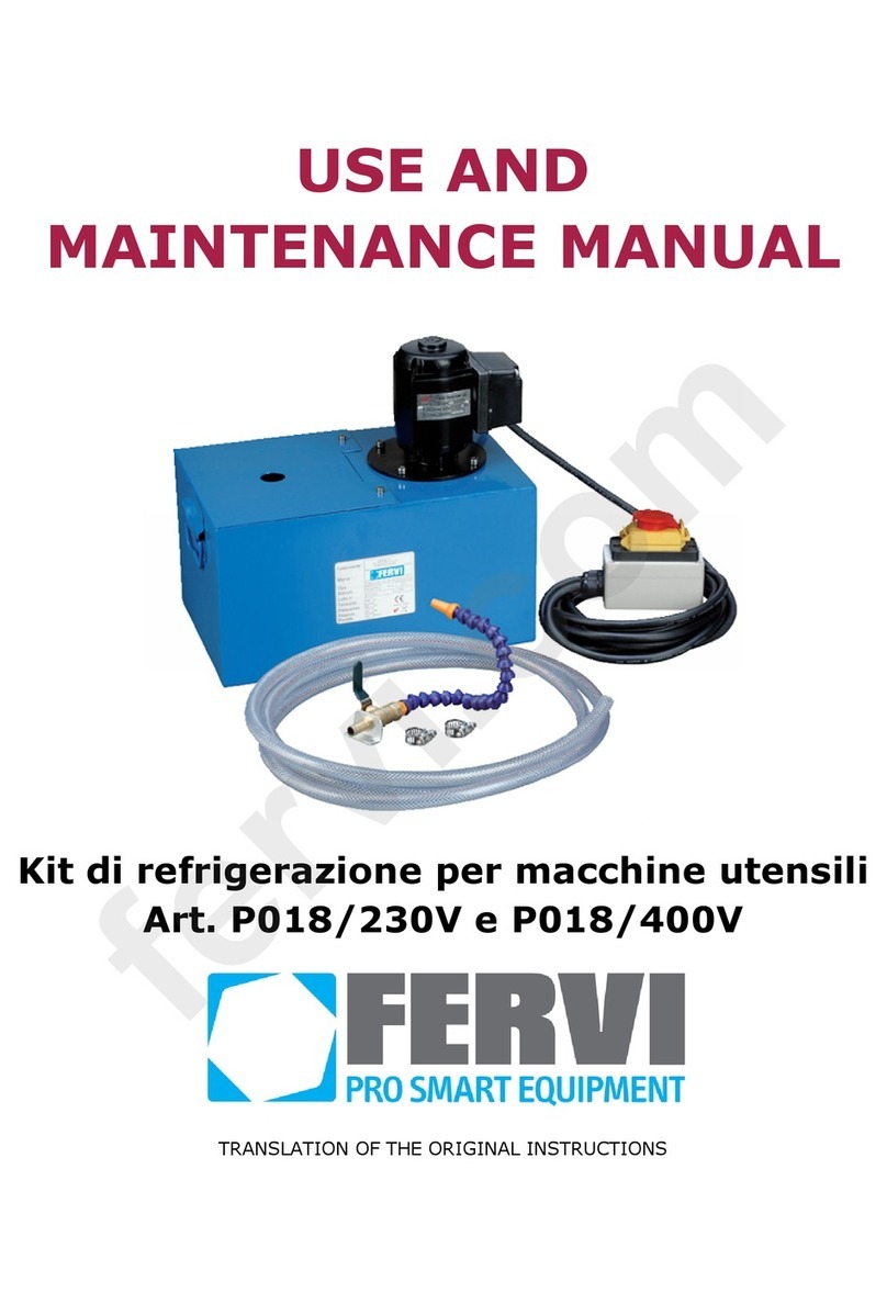 Fervi P018/230V Use and maintenance manual