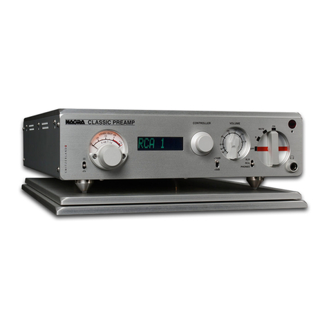 Nagra CLASSIC PREAMP User manual Nagra CLASSIC PREAMP User manual