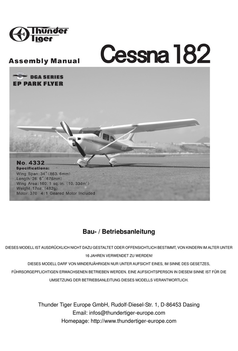 THUNDER TIGER DGA Series Assembly manual