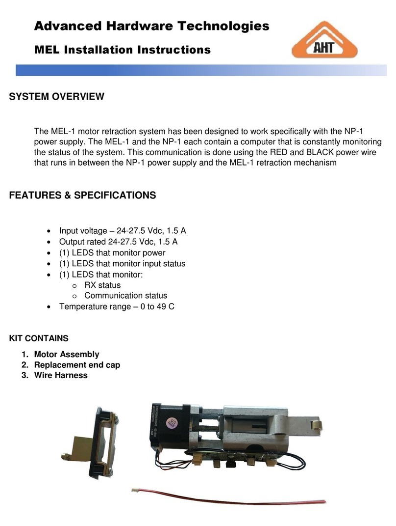 AHT MEL-1 installation instructions