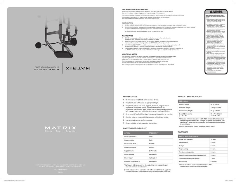 Matrix AURA Series User manual