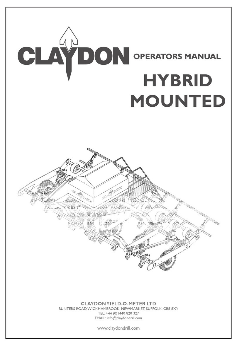 Claydon HYBRID MOUNTED Operator's manual
