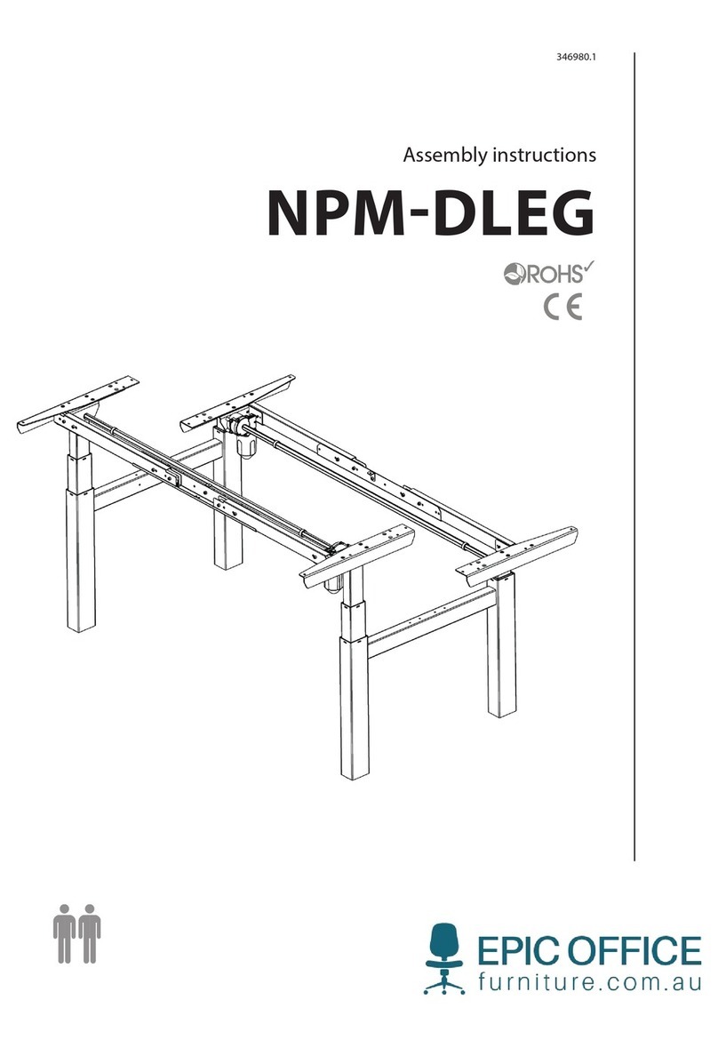 Epic Office Furniture NPM-DLEG Assembly instructions