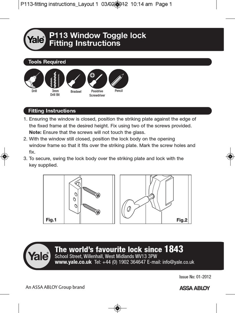 Assa Abloy Yale P113 User manual