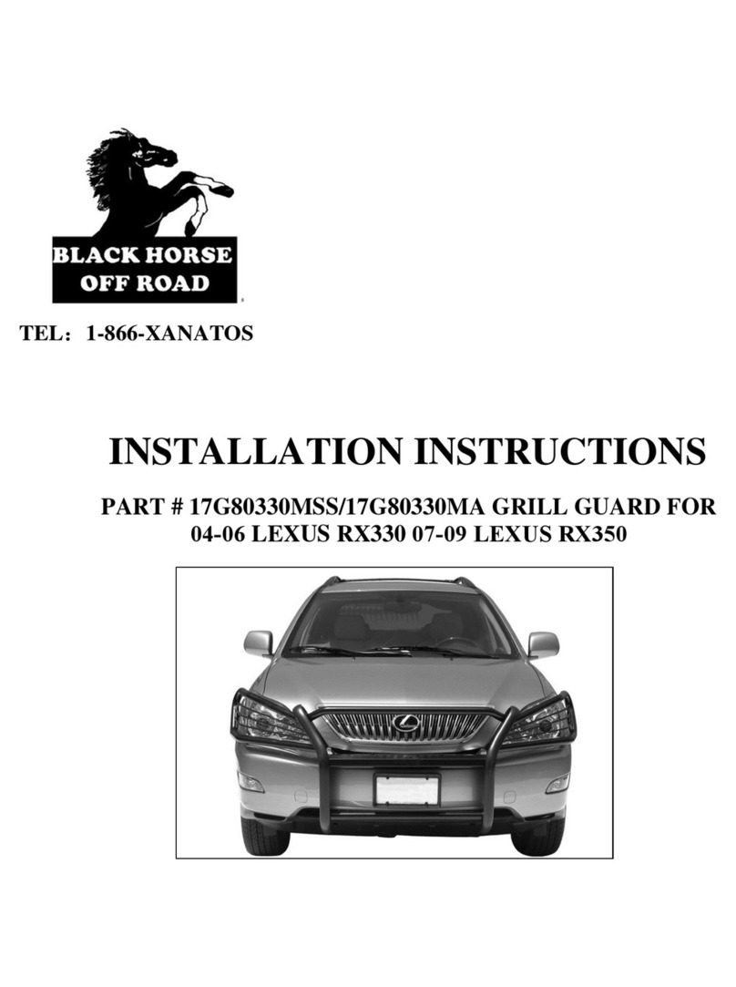 Black Horse Off Road 17G80330MSS installation instructions