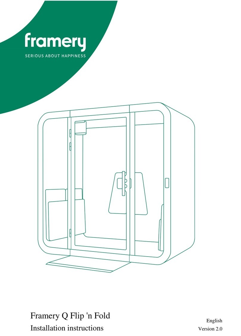Framery Q Flip 'n Fold installation instructions