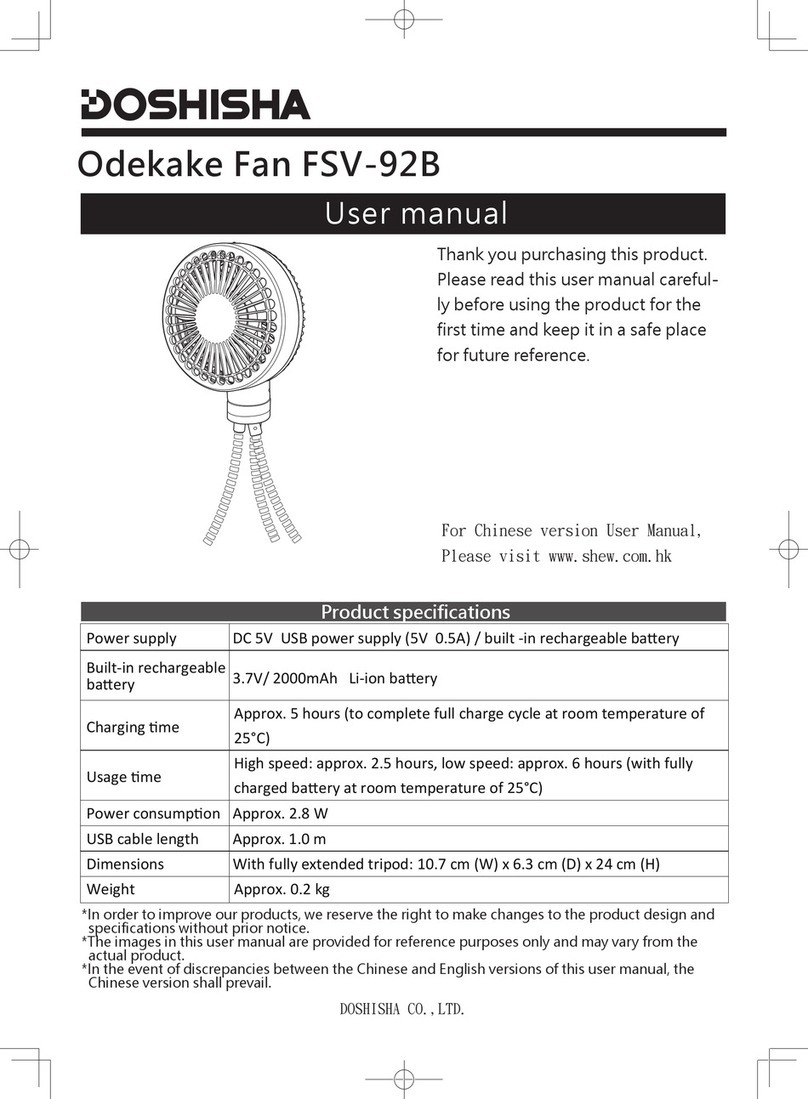 DOSHISHA FSV-92B user manual