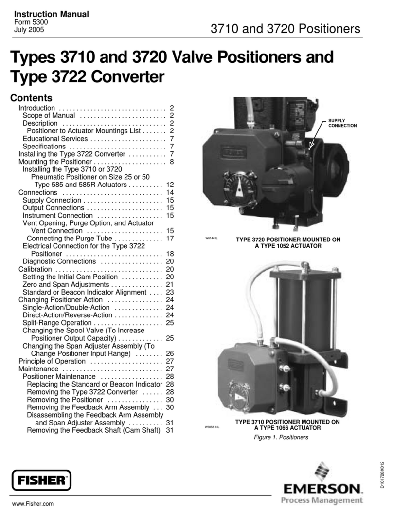 Emerson Fisher 3710 instruction manual