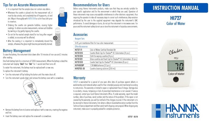 Hanna Instruments HI727 User manual