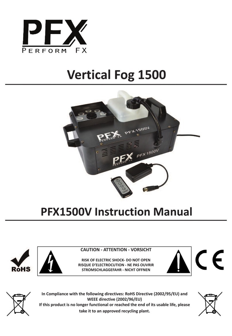 PFX Vertical Fog 1500 User manual